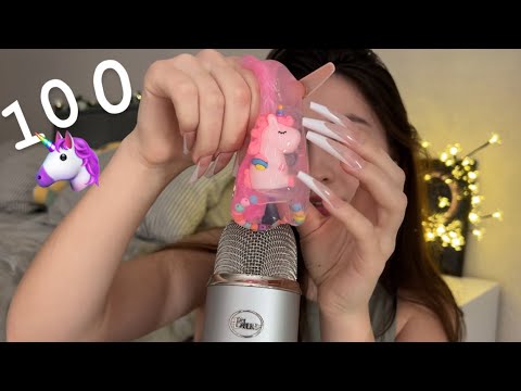 Asmr 100 Fast & Slow triggers in 10 Minutes