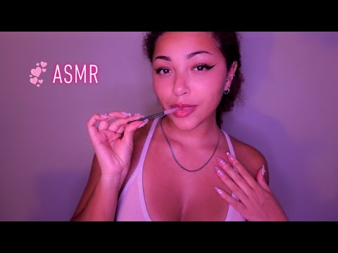 ASMR Let's Get CLOSE 💗 lens tapping, spoolie, lofi whispers & gentle triggers