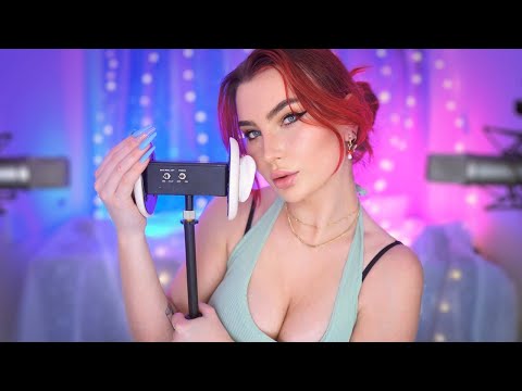 ASMR Hypnotic Lotion  Ear Massage w/ Mouth Sounds & Delay