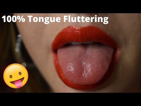 ASMR || Tongue Fluttering + Eye Contact