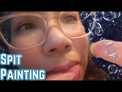 ASMR SPIT PAINTING COMPILATION (Mouth Sounds, Personal Attention, Roleplay, Candy) 😝🍬