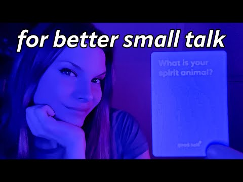 ASMR 44 Questions for Better Small Talk! (WHISPERED)