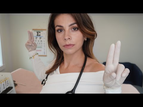 ASMR Realistic Cranial Nerve Exam | Medical Roleplay For Sleep, Eyes, Hearing, Reflexes, Smell Tests