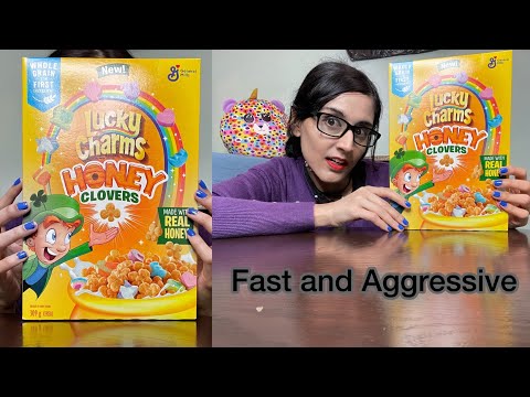 ASMR Tapping And  Scratching Aggressive And Fast (Tapping & Scratching On Breakfast Cereal)