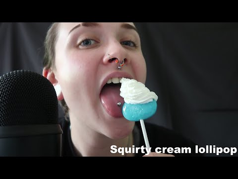 ASMR Squirty Cream Jelly Bean [Lollipop]