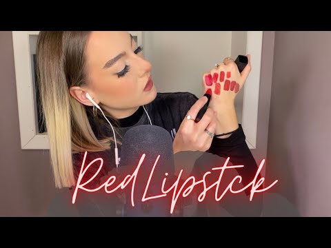 ASMR | red lipstick collection