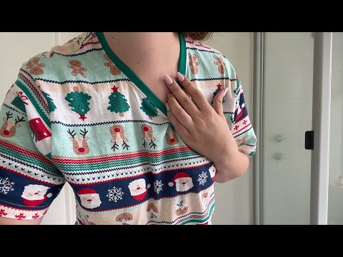 ASMR Aggressive Shirt Scratching-Christmas Edition