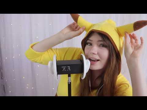 ASMR - Pikachu Ear Eating / Pokemon | Lealolly