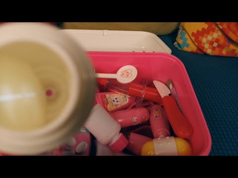 Lo-fi ASMR - Toy Doctor Kit - LOTS of camera tapping