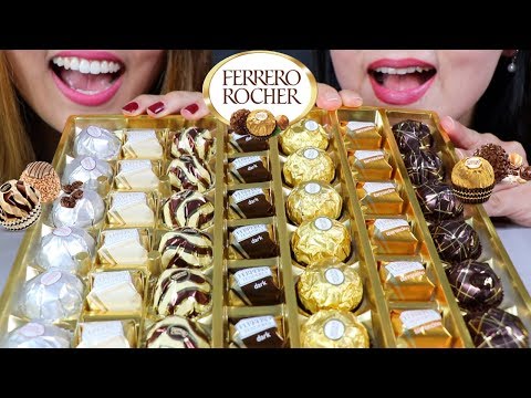 ASMR FERRERO ROCHER CHOCOLATE GOLDEN GALLERY 페레로로쉐 초콜릿 리얼사운드 먹방 チョコレートcoklat चॉकलेट | Kim&Liz ASMR