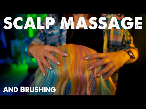 ASMR Scalp Massage and Brushing 💎 No Talking, 3Dio