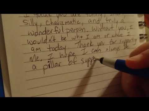 Writing Positive Affirmations ASMR (stylus pen)