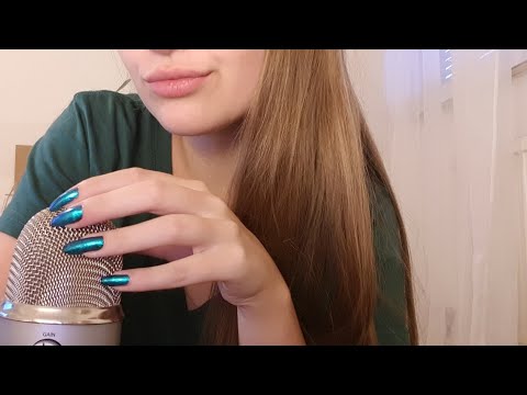 Mic scratching with long natural nails | ASMR