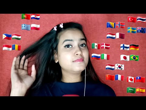 ASMR "Thank You 💕" in 30 Different Languages