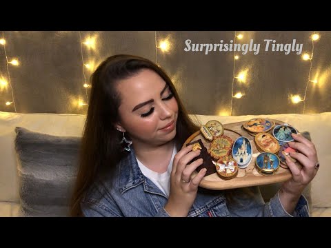 ASMR Wooden Disney Trinkets (Wood Tapping + Textured Scratching)