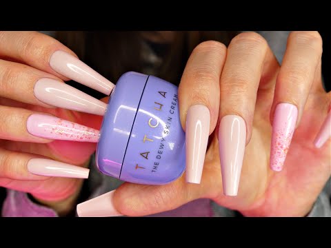 ASMR Tapping & Scratching on Miniature Makeup & Skincare Products | Long Nails | No Talking