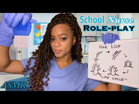 🏫 ASMR 🏫 Hair Lice | School Nurse Role-play | Personal Attention | Soft Spoken 💙🎒📚