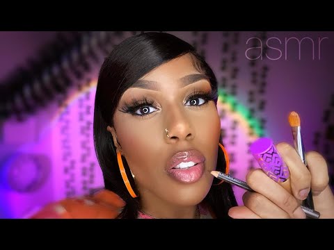 ASMR | Doing Your Eyebrows Like Mine (RP) (Personal Attention & Gum Chewing)