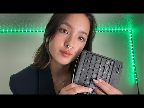 ASMR | Interviewing you (personal attention, encouragement, keyboard typing, note writing)