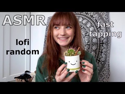 ASMR ~ Lofi Fast & Aggressive Tapping (Random + Whispers!)