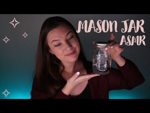ASMR ♡ Mason Jar ~ water sounds and tapping (No talking)
