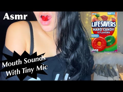 Asmr Eating Hard Candy With Tiny Mic Whispering