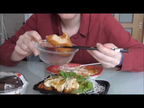 MUKBANG (Asmr) Chicken, Gratin, Crab Croquette and Dessert