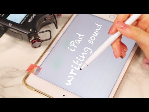 【ASMR/囁き】iPadに文字を書く音 iPad Writing sound