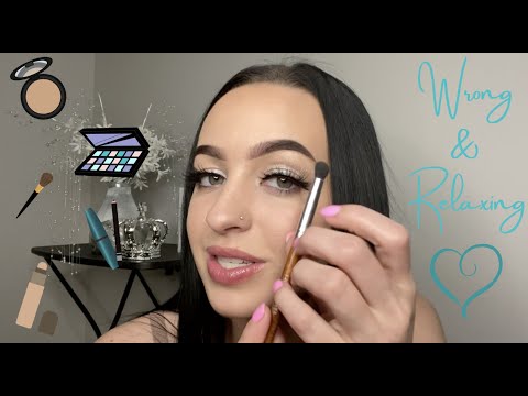 [ASMR] Full Face Of Wrong Products - Relaxing Makeup RP