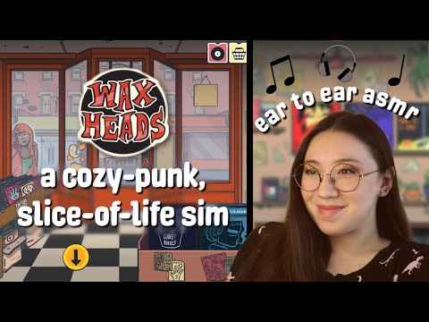 ASMR 🎵 Working at the COZIEST Record Store 🎵 CLOSE Up Ear to Ear Whispers