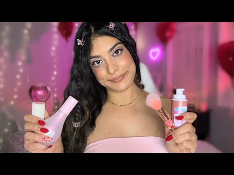 Doing your Valentine's Skincare & Makeup 💘 (relaxing pampering sesh)