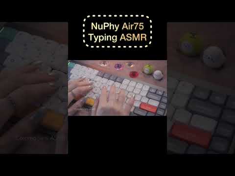 ASMR Blue VS Brown Switches ⌨️⚡️ Keyboard Typing “NuPhy Air75” #shorts