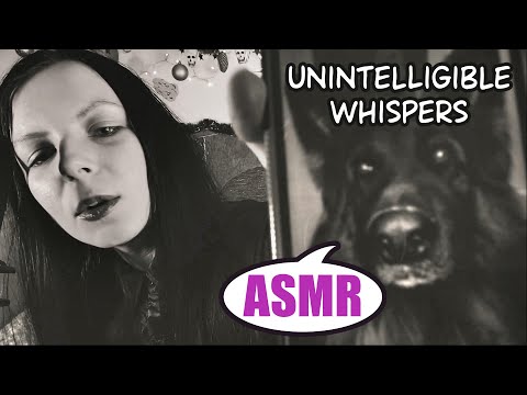 ASMR UNINTELLIGIBLE INAUDIBLE CLOSE WHISPERING BREATHING (Accent, Mouth Sounds, Hand Movements)