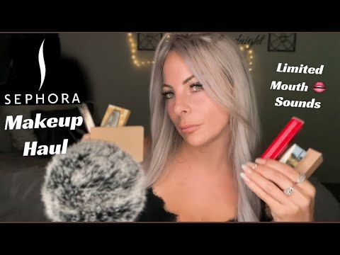 New In Makeup Haul/Mini Reviews | Limited Mouth 👄 Sounds | Delicate Tapping For Sleep 💤 Sephora