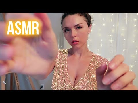 ASMR // Comforting Personal Attention + Hand Movements (face touching, whispered relax, shushing)