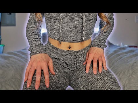 ASMR Aggressive Fabric Scratching KNIT GYM OUTFIT (no talking except for INTRO)