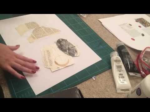 ASMR Doing artwork (Paper, page turning sounds)