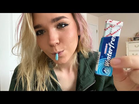 ASMR Gum Chewing & Mouth Sounds + GRWM