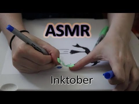 ASMR - Inktober - Soft Talking, Drawing, Marker