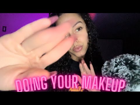 ASMR Bestie Does Your Makeup💅🏼✨ (mouthsounds, personal attention)