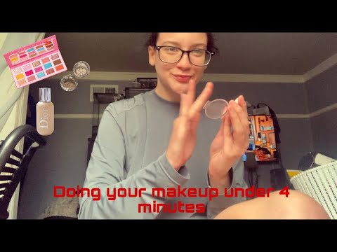 Asmr | Fast & Aggressive Makeup application! Under 4 minutes