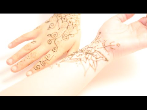 Relaxing Henna ASMR ~ Hands and Crinkles ~