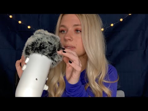 ASMR| PURE INAUDIBLE WHISPERING & FLUFFY MIC COVER