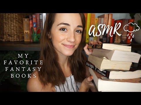 ASMR | My Favorite FANTASY Books • Soft-Spoken • Rain • Page Turning • Reading • Tapping