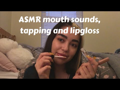 Asmr whispers, mouth sounds, tapping, lip gloss - help you to relax/sleep