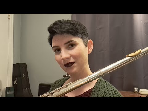 ASMR | Christmas Flute Practice ~ Whisper Playing, Tapping, Page Turning, Body Double, No Talking