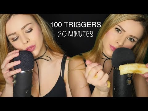 ASMR 100 TRIGGERS IN 20 MINUTES