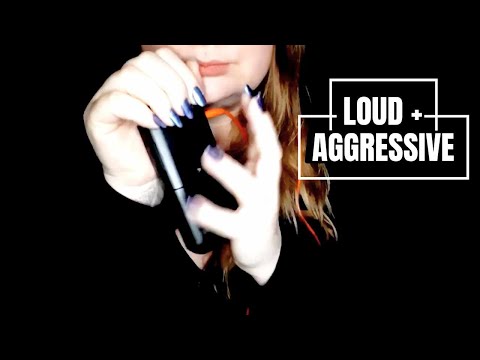 [ASMR] Loud and rough mic grabbing and mouth sounds