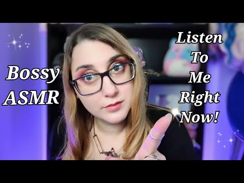 ASMR Bossy Girl Roleplay Assertive Whispering and Follow My instructions or I SLAP You (bossy asmr)