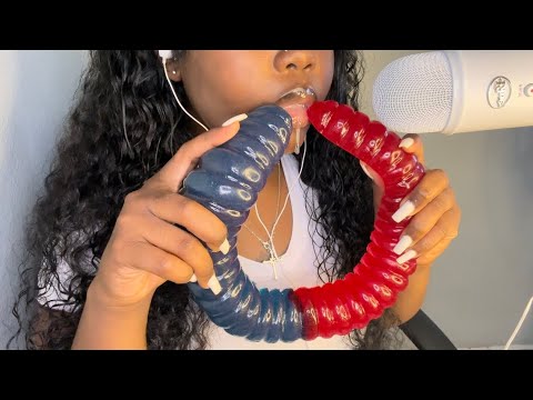 ASMR Giant Gummy Worm